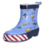 Playshoes  Gumová bota s poloviční hřídelí modrá staveniště