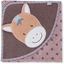 Sterntaler Cape de bain enfant Pauline le poney violet clair