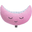 BENBAT Cestovní polštářek Mooni pro připevnění k bezpečnostnímu pásu/opěrce hlavy růžový