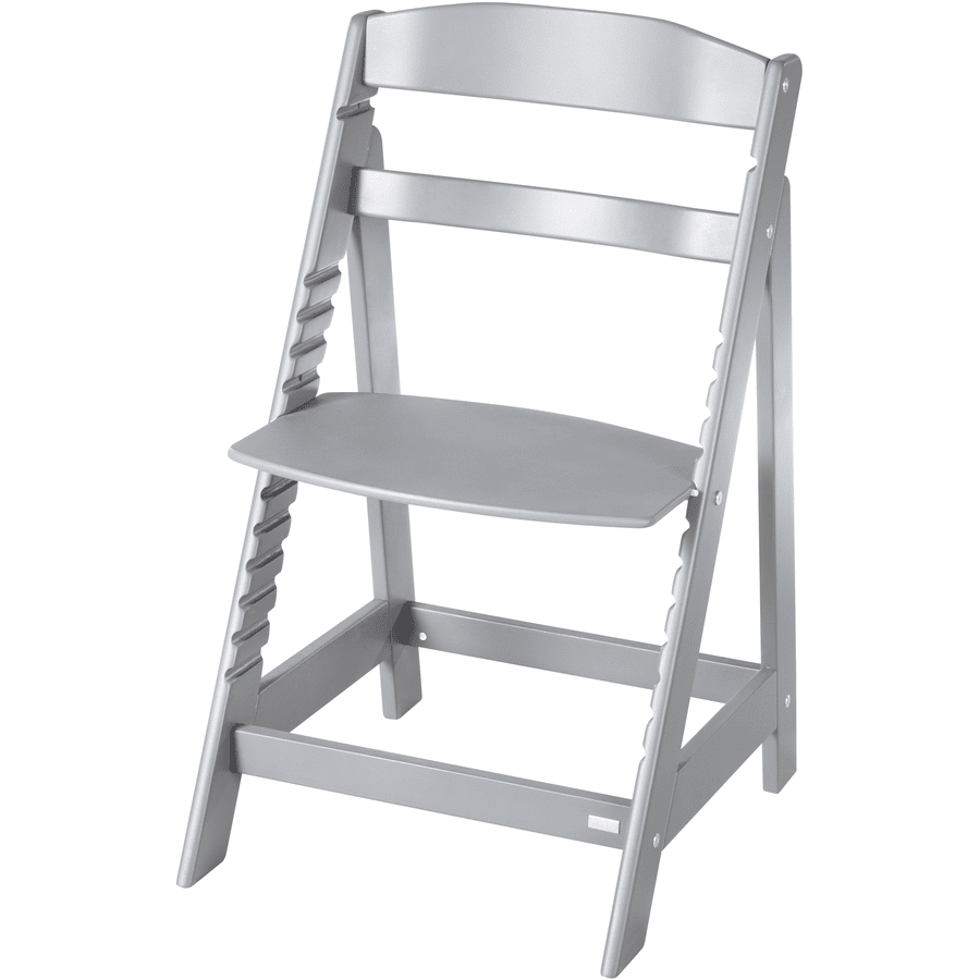 roba Born Up Set 2 v 1 jídelní židlička s lehátkem a schody taupe/ grey