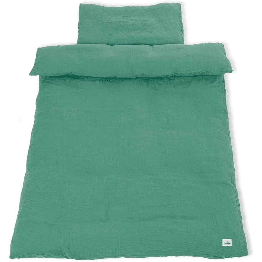 Pinolino Ropa de cuna de muselina  verde 100 x 135 cm