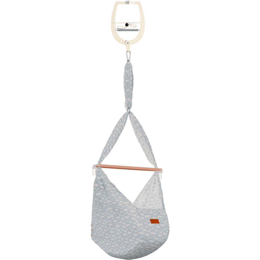 SCHMUSEWOLKE Transat youpala bébé Clouds bleu bébé crochet de porte beige