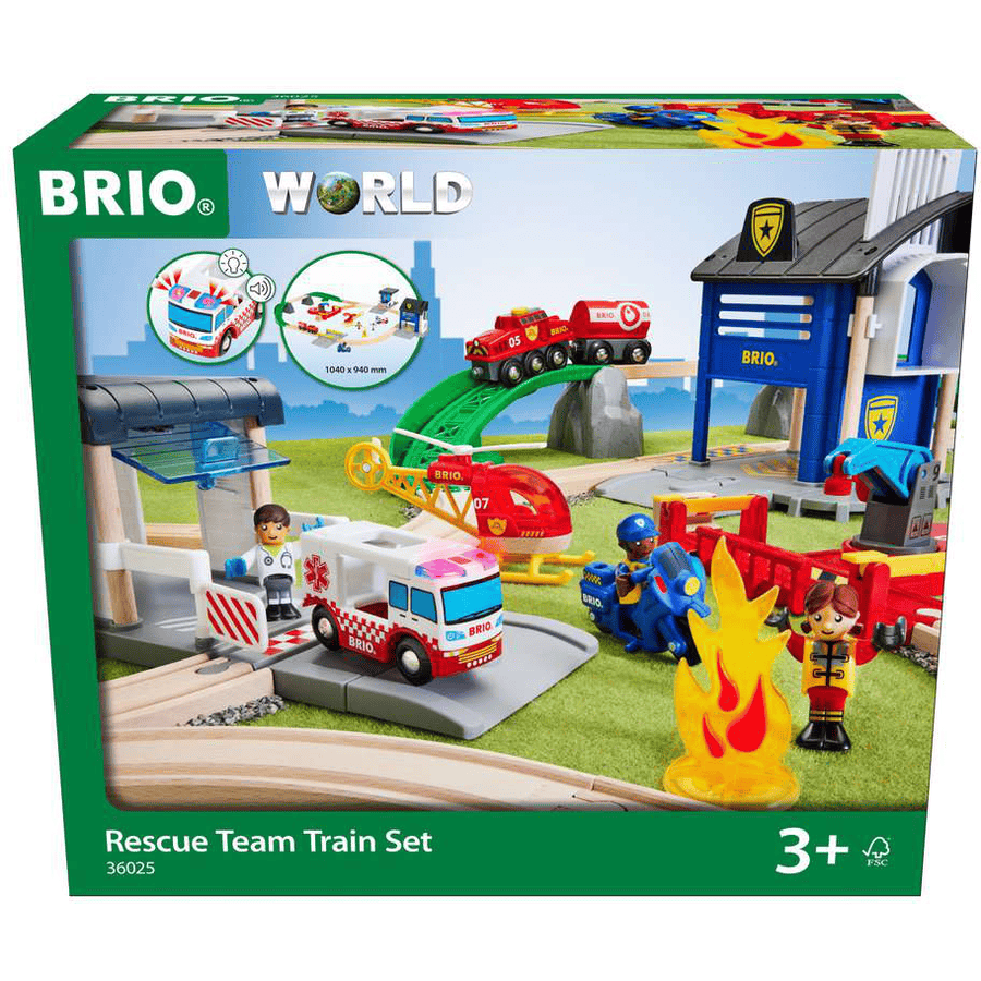 BRIO® Police and Fire Brigade Set Deluxe
