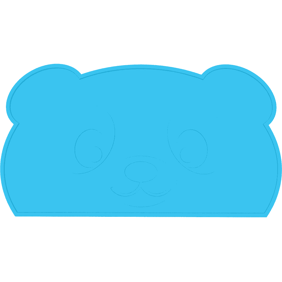 KOKOLIO Tischset Little Panda aus Silikon, in blau