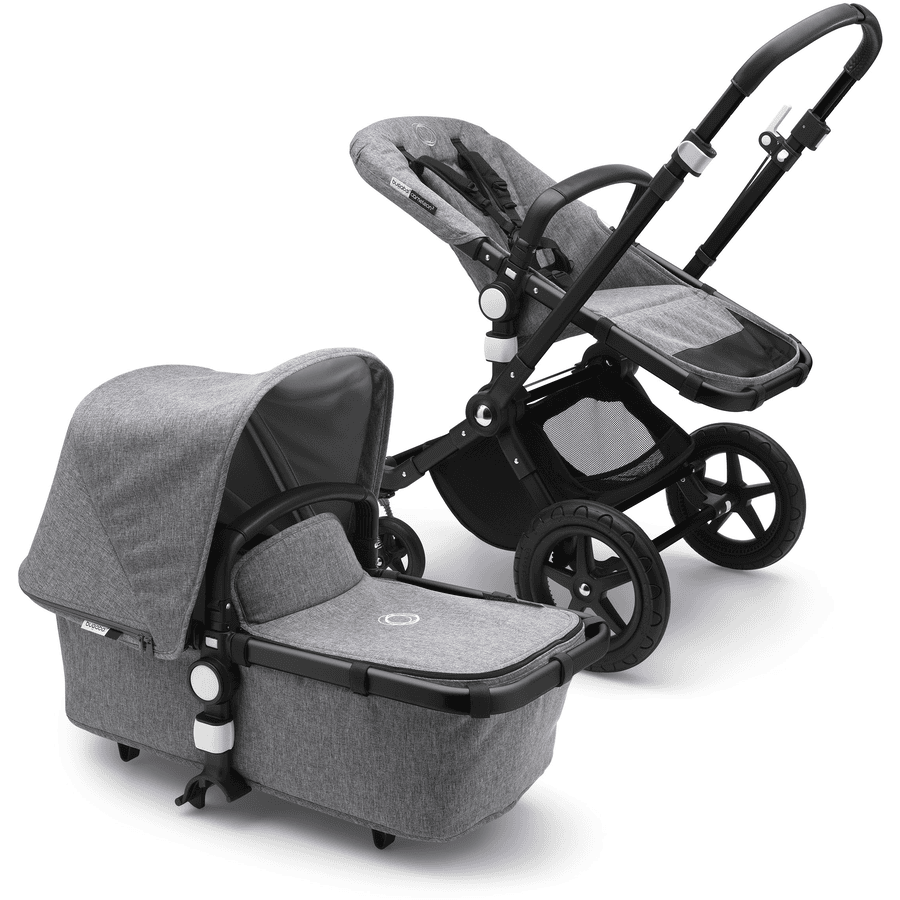 bugaboo Carro de bebé combinado Cameleon 3 Plus Complete Black/Grey 