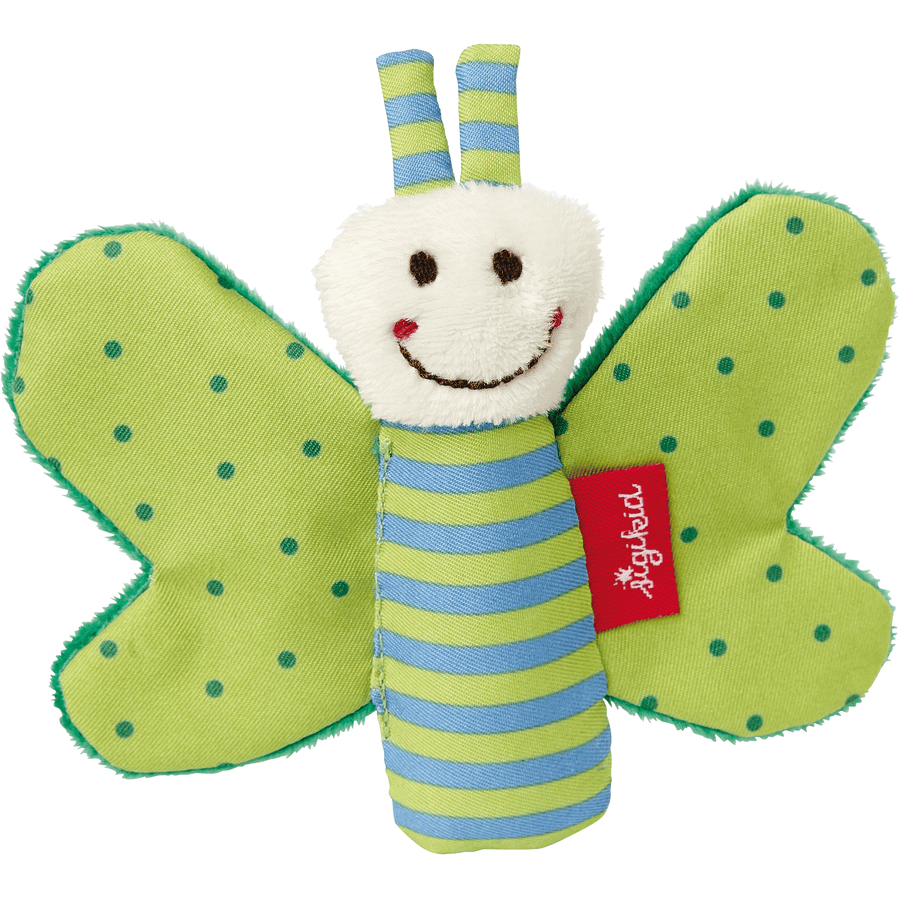 SIGIKID Hochet de préhension Papillon qui grésille, vert 