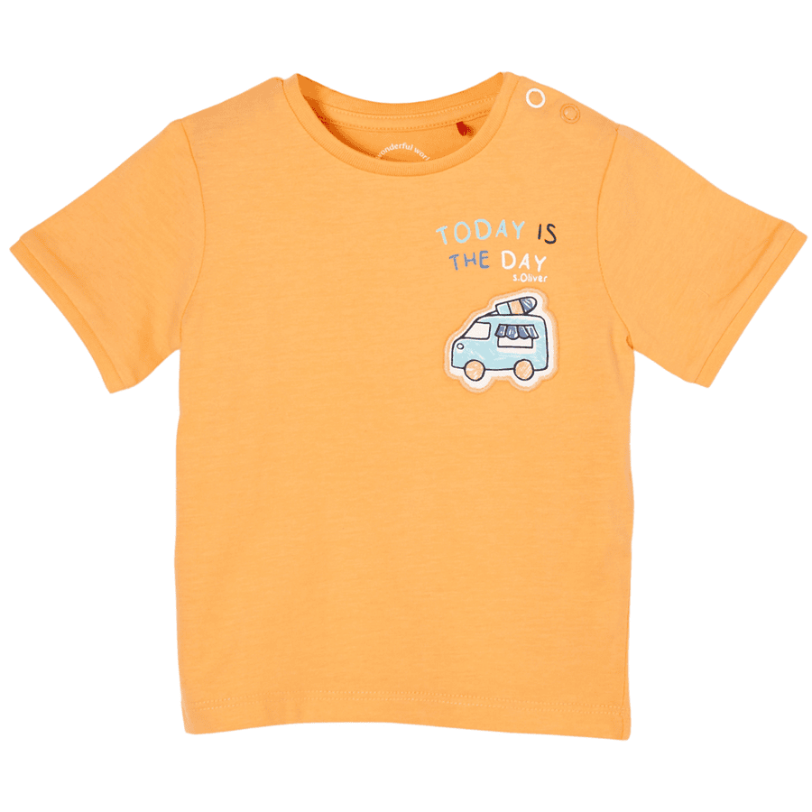 s. Olive r T-shirt light orange 