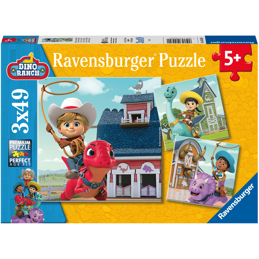 Ravensburger Puzzle 3 x 49 piezas Jon, Min y Miguel