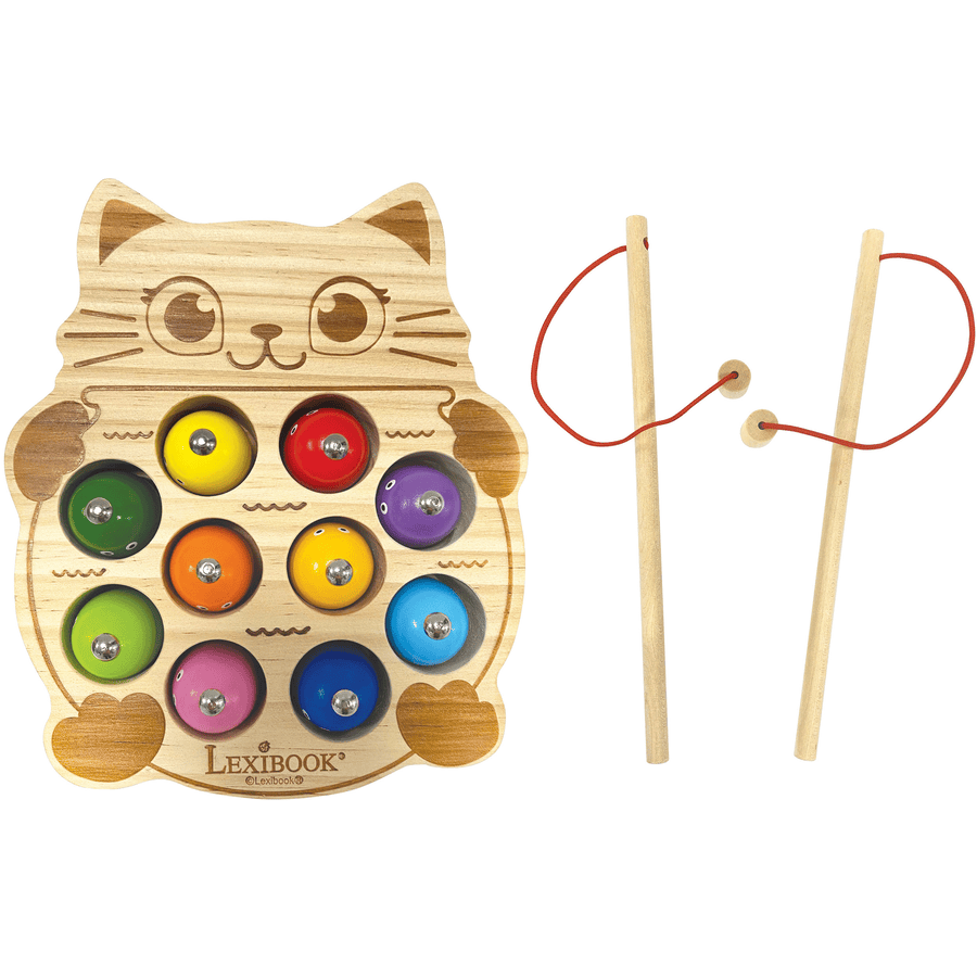 LEXIBOOK Jeu de pêche Peppa Pig en bois avec appâts colorés