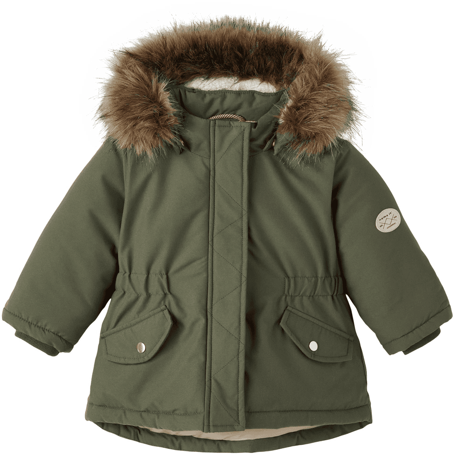 name it parka Nmfmace Olive Night 