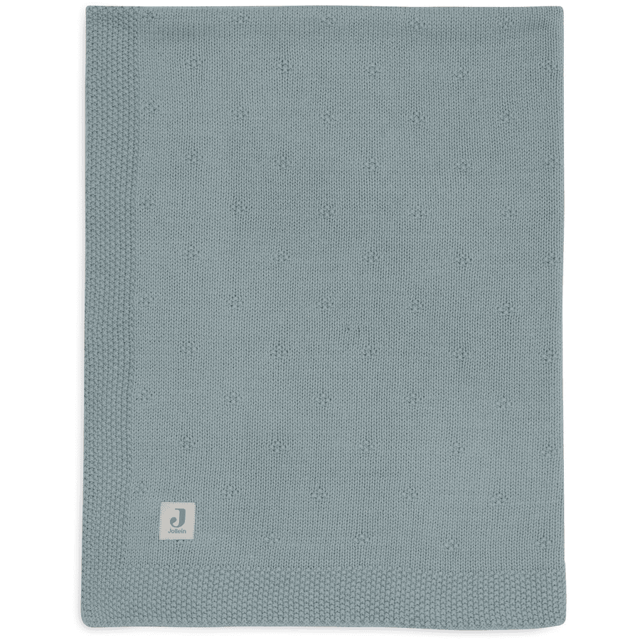 jollein Green Koc Cosy Knit Sea 75 x 100 cm