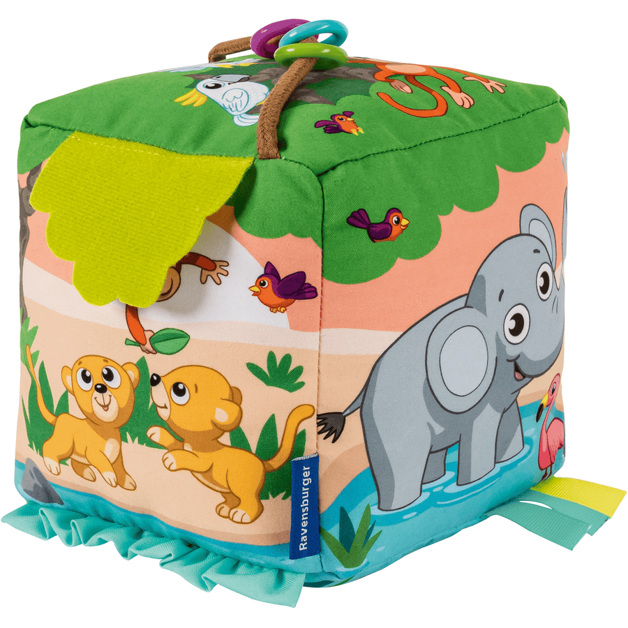 Ravensburger play+ Cube de jeu musical et de motricité : Animaux sauvages