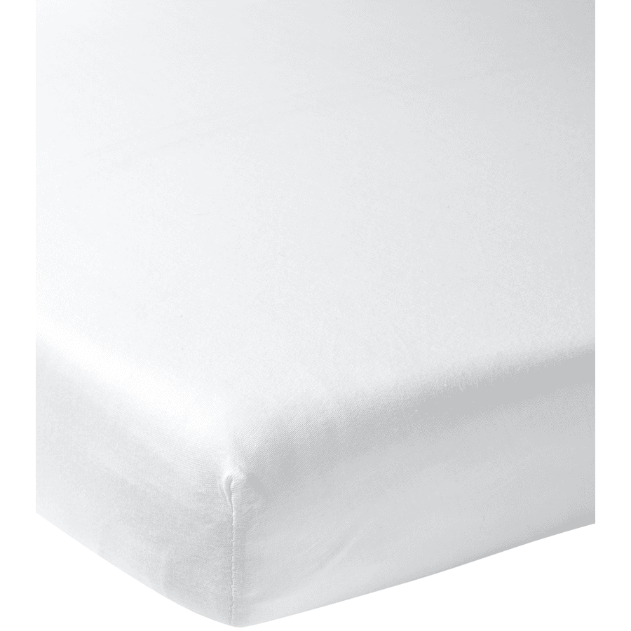 MEYCO Drap housse pour lit enfant jersey White 140x200 cm