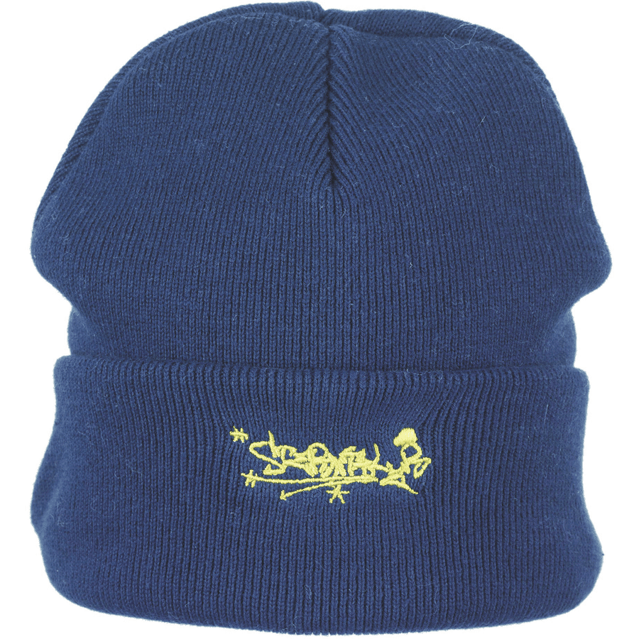 Sterntaler Bonnet tricoté look skateur marine 