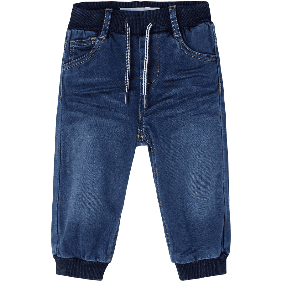 name it Pantalon sweat Nbmbob Dark Blue Denim