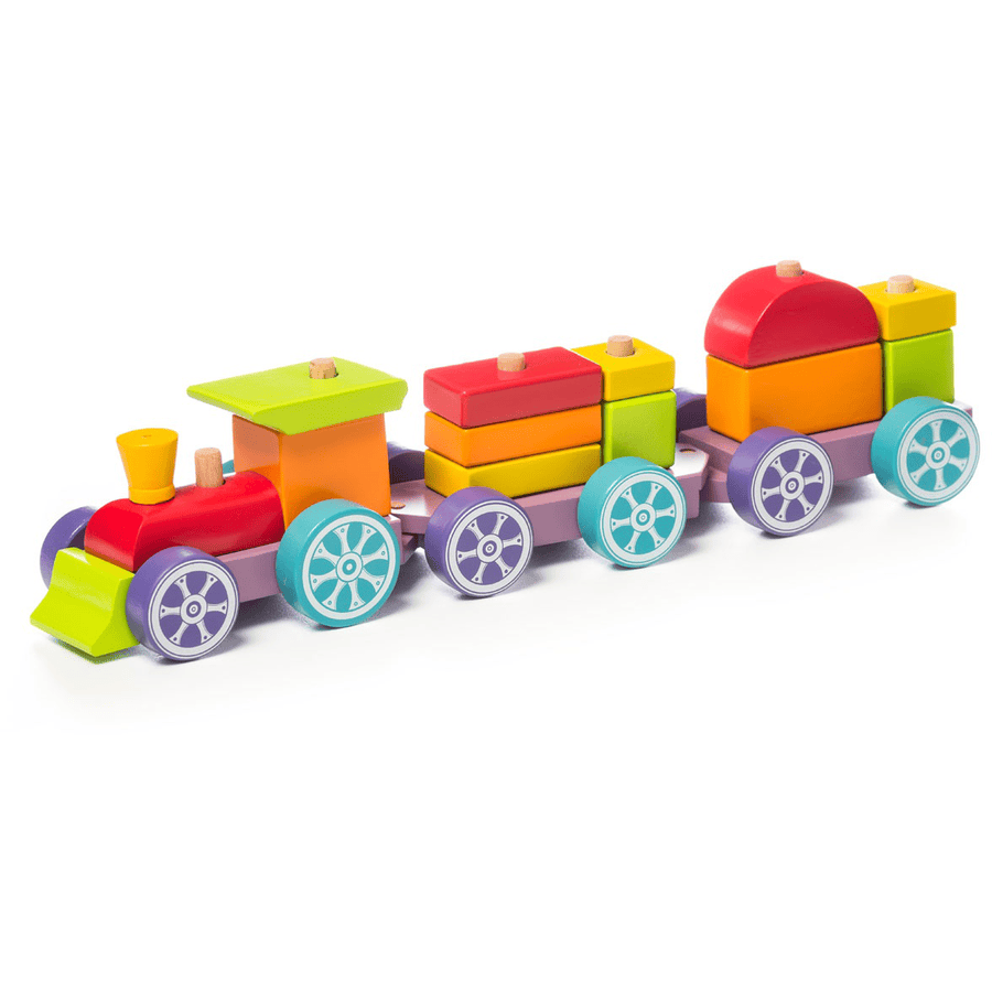 Cubika Toys Dřevěná hračka Rainbow Express Train LP-3