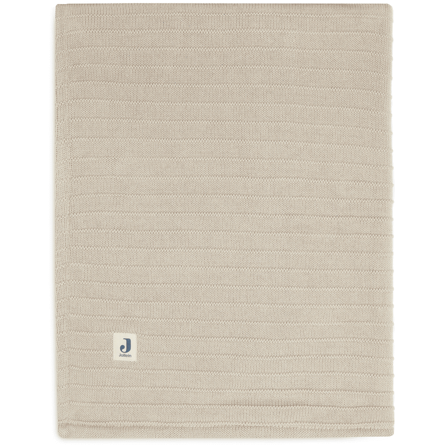 jollein Cuddle Blanket Cot 100x150cm Pure Knit Nougat/ Velvet 