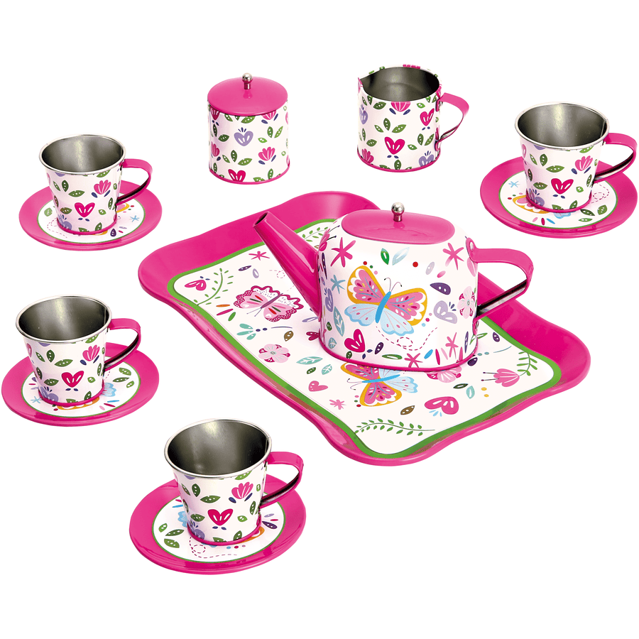 Bino Zestaw do herbaty dla dzieci, różowy