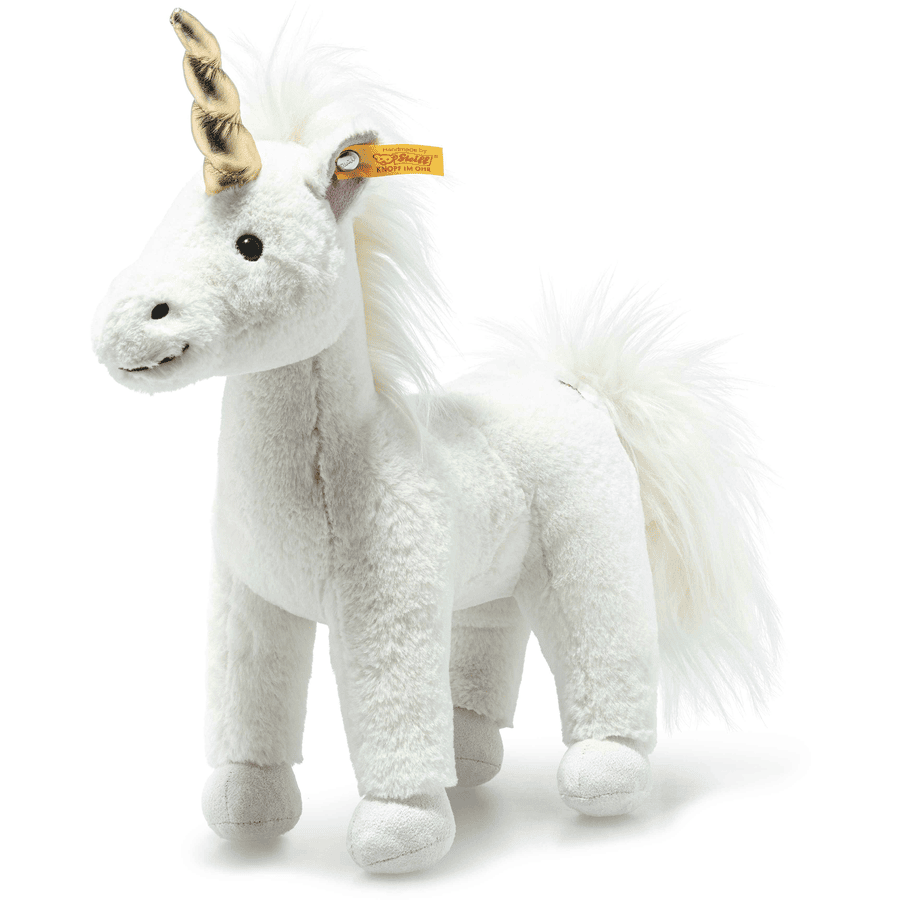 Steiff Soft Cuddly Friends Unicorno Unica bianco in piedi, 27 cm
