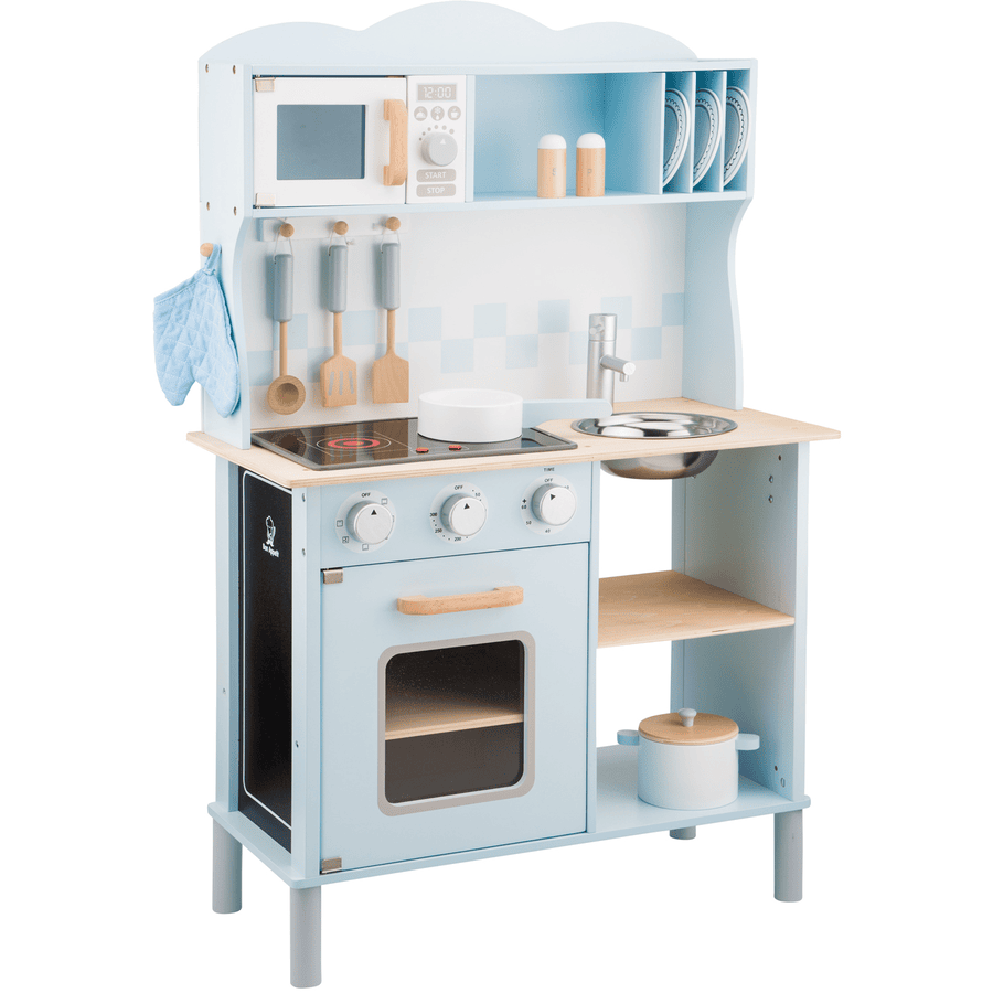 wereld Aanzetten Cornwall New Classic Toys Speelkeuken - Modern blauw met kookplaat | pinkorblue.be