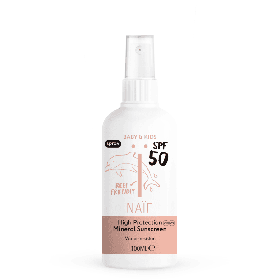 Naïf Mineral Sunscreen Spray Baby &amp; Kind SPF50 100 ml