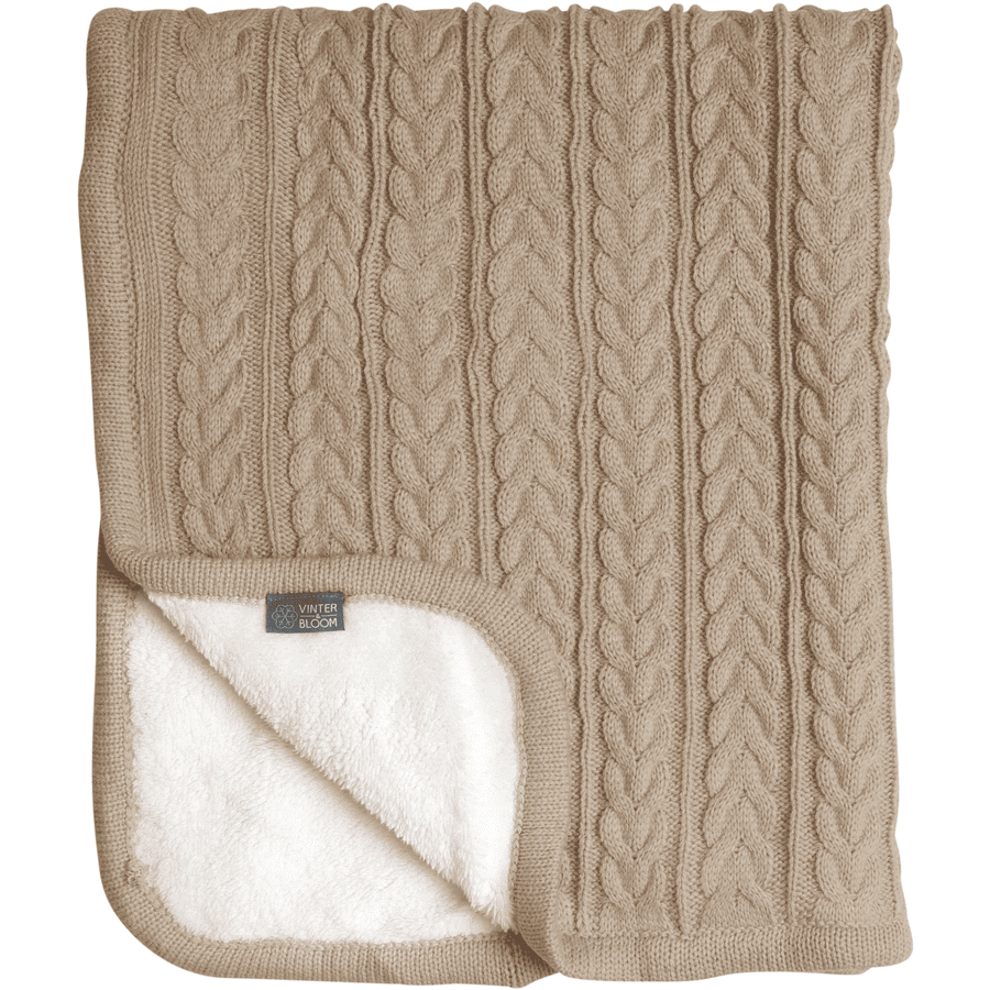 VINTER&BLOOM Plaid enfant Cuddly almond beige 100x80 cm