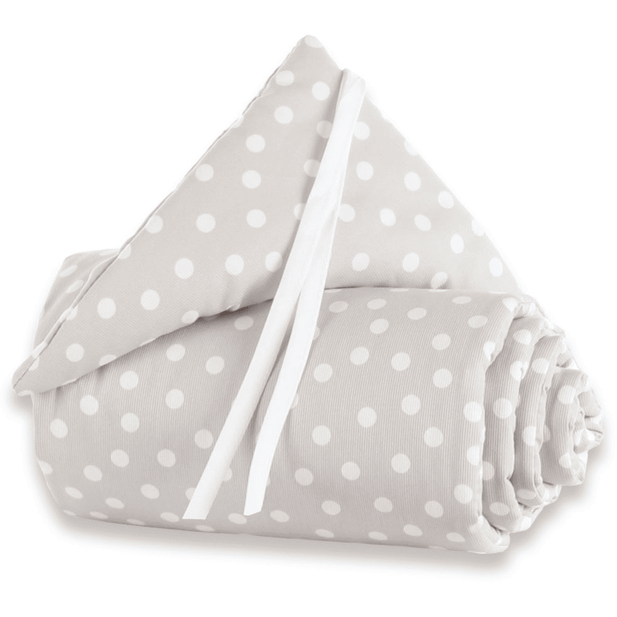 babybay Nest piqué Originale prikker hvite 144x24 cm