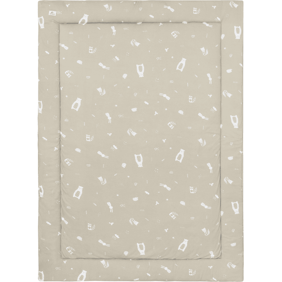 kindsgard Krabbeteppe, mykt 100 x 135 cm taupe