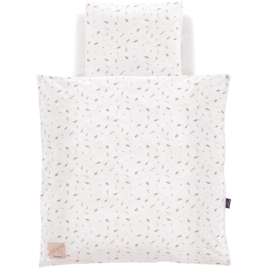 Träumeland Parure de lit enfant jersey amour de nature rose 80x80 cm