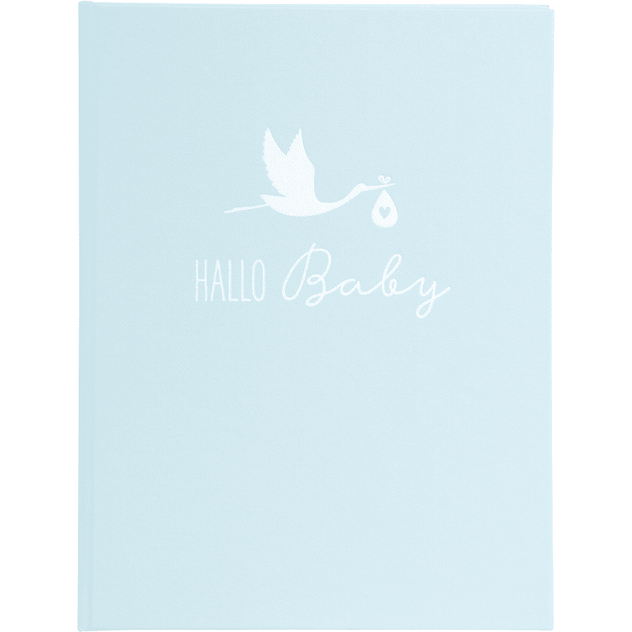 goldbuch Babytagebuch Storch blau