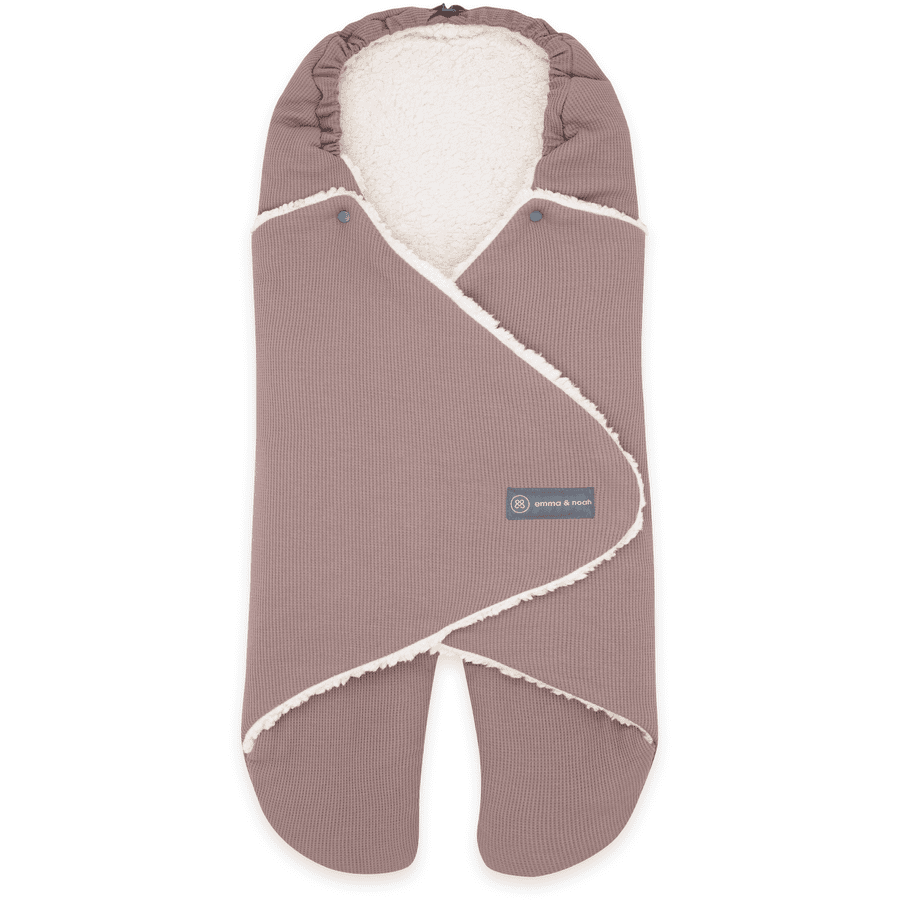 Essential emma &amp; noah wrap blanket with feet Berry