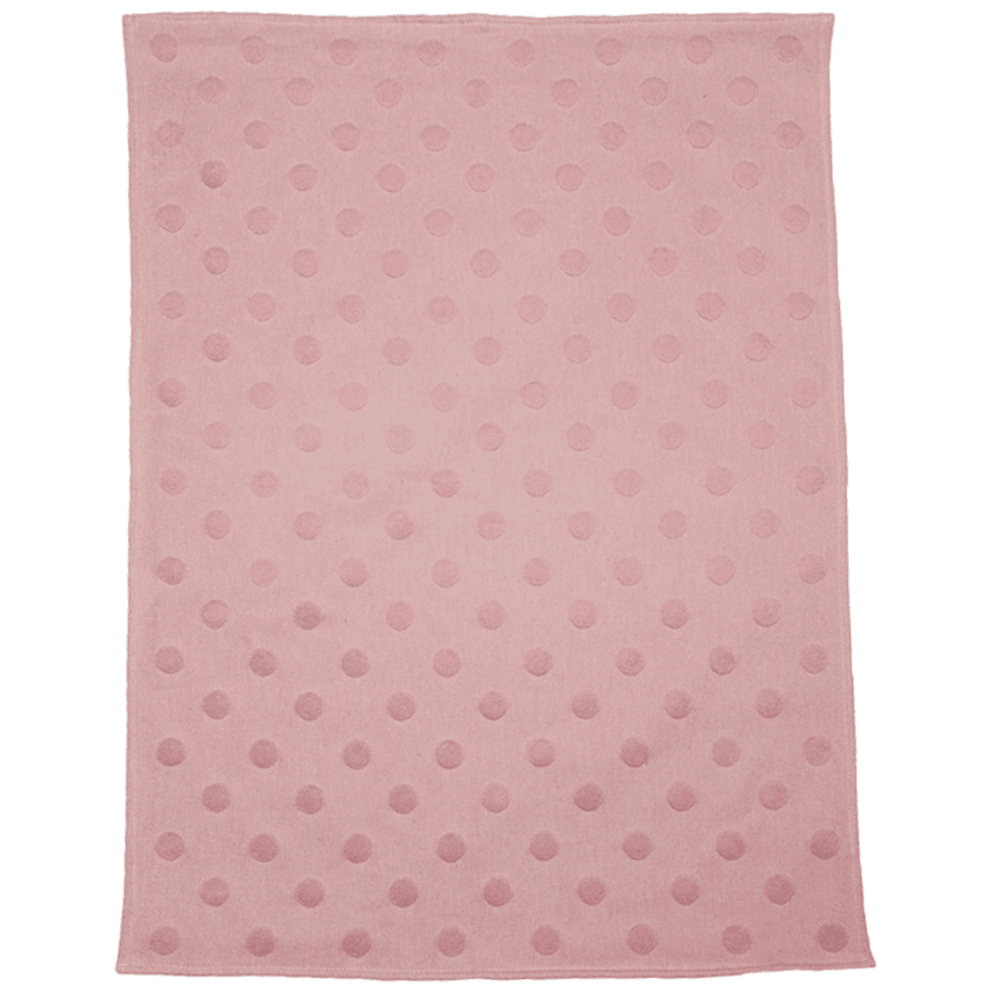 DAVID FUSSENEGGER Dětská deka RIGA puntíky růžová 70x90 cm