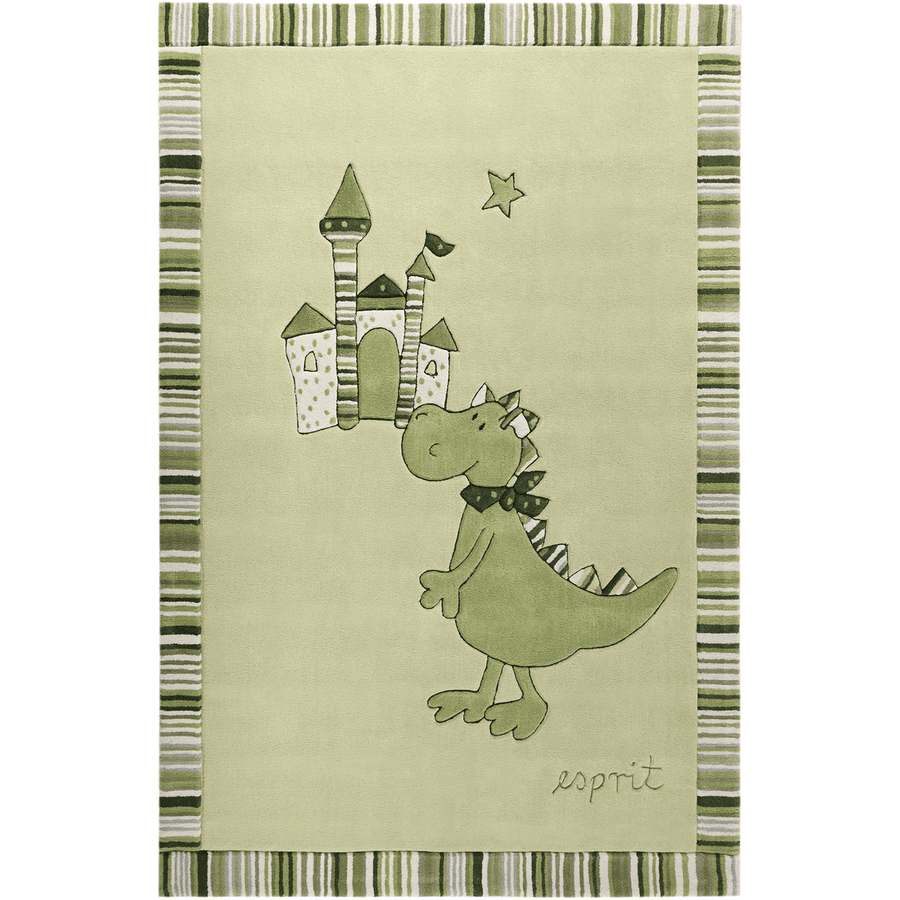 Esprit Kinderteppich Dragon & castle grün