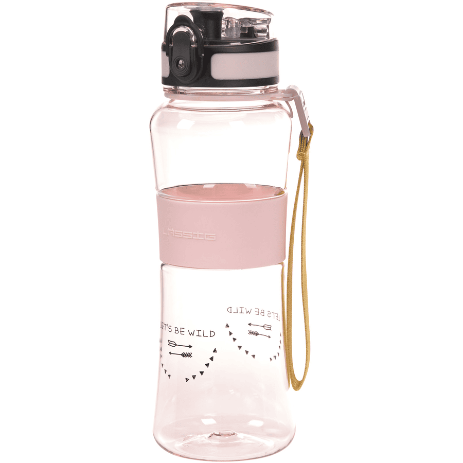 LÄSSIG Botella Adventure rosa 550 ml
