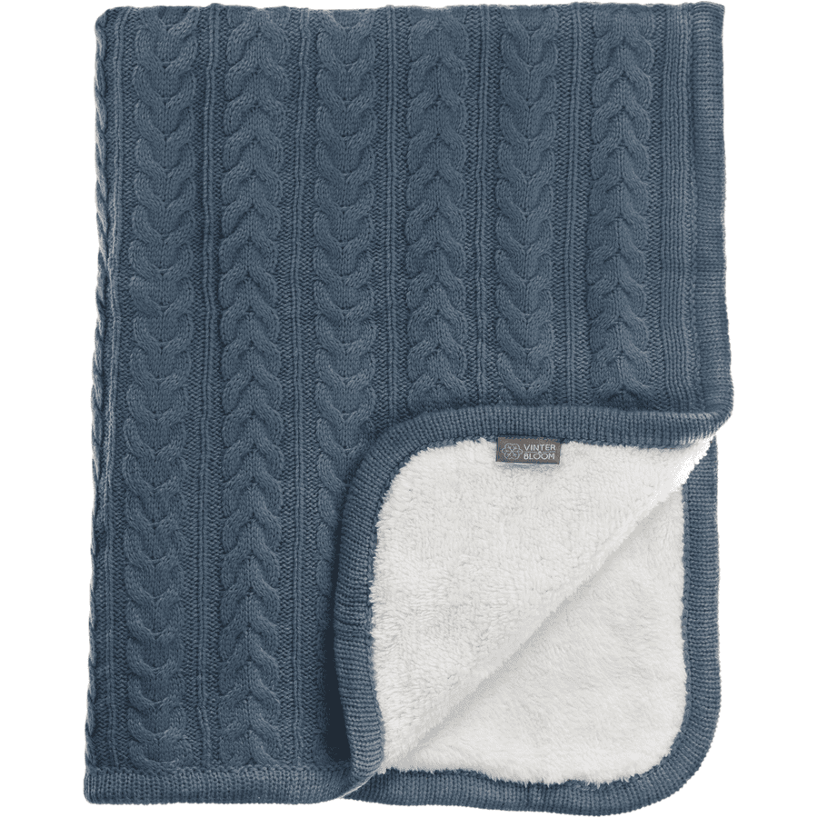 VINTER&BLOOM Kuscheldecke Cuddly Storm Blue