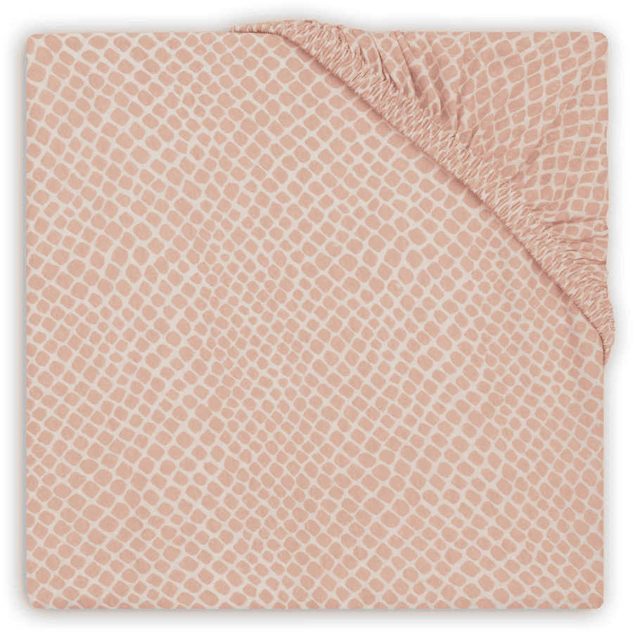 jollein Jersey laken Slange blekrosa 60x120 cm