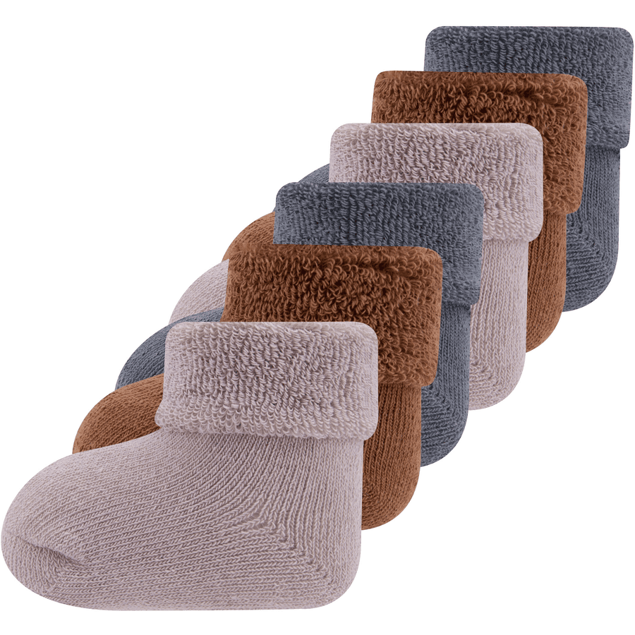 Ewers First Baby Socks 6 Pack Uni 