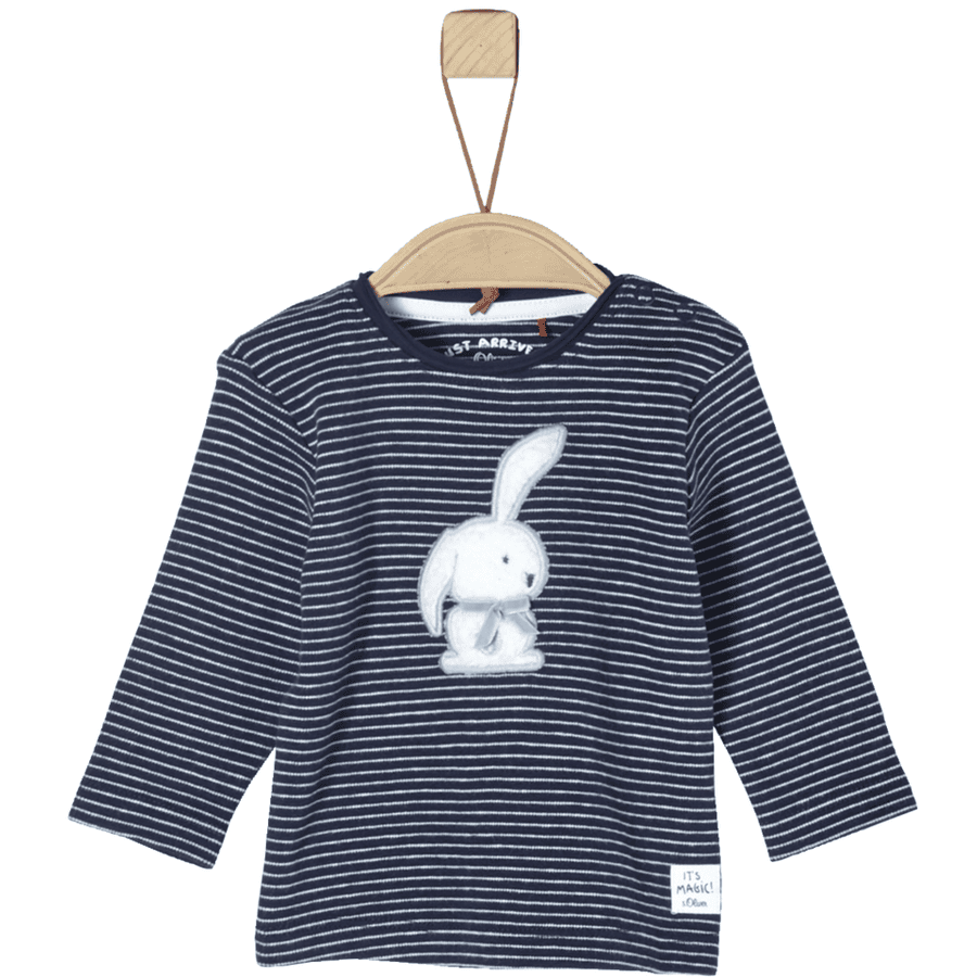 s.Oliver Girl s shirt met lange mouwen donkerblauwe strepen