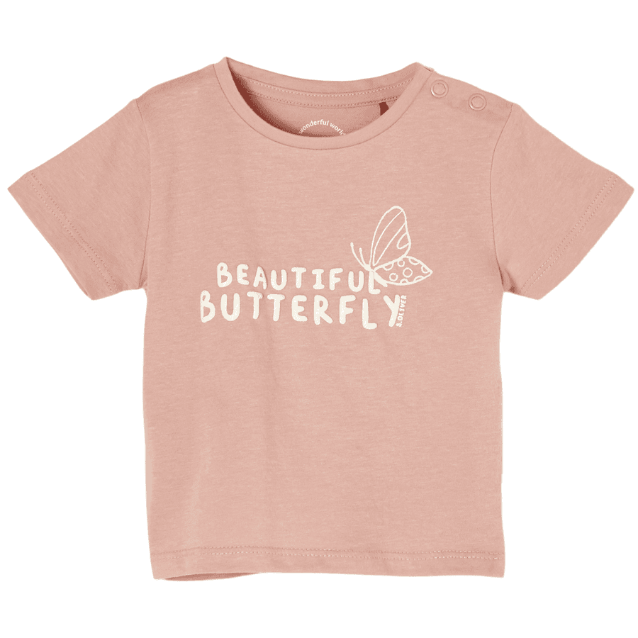 s.Oliver T-Shirt Butterfly rosa