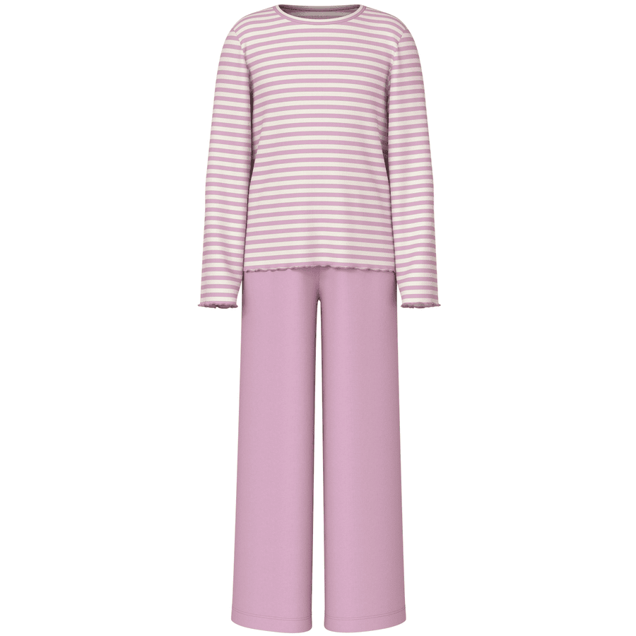 name it 2-delad pyjamas Rosa Lavendel