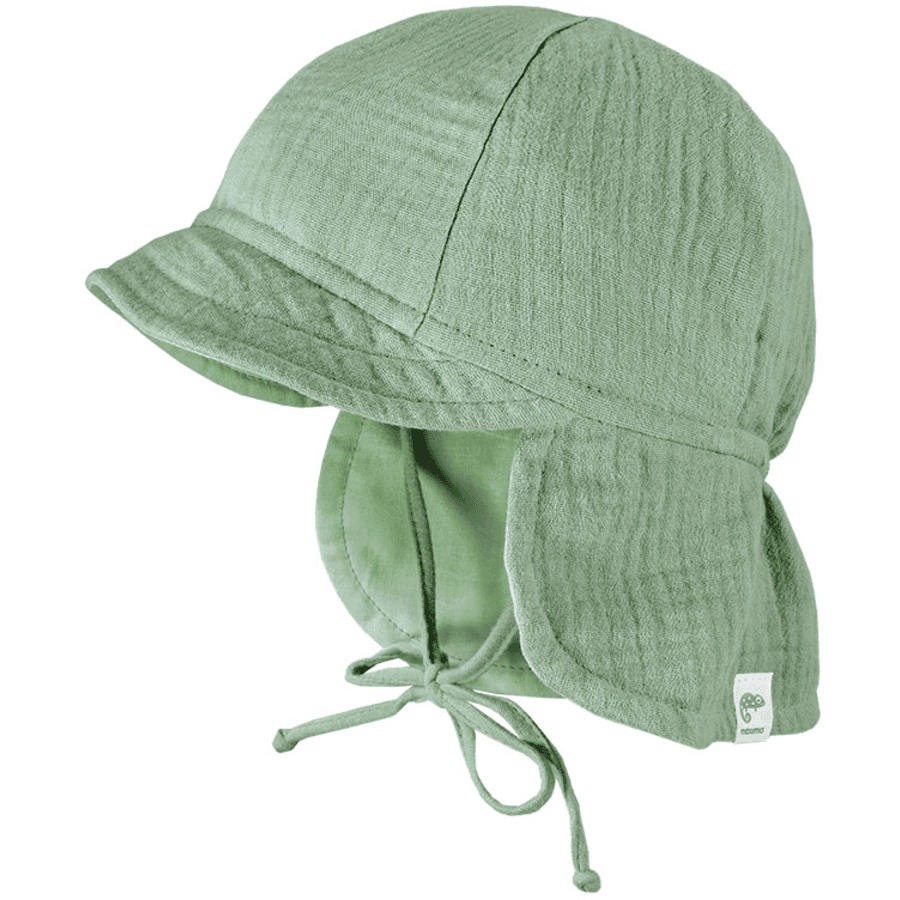Maximo S child cap muslin frost green 