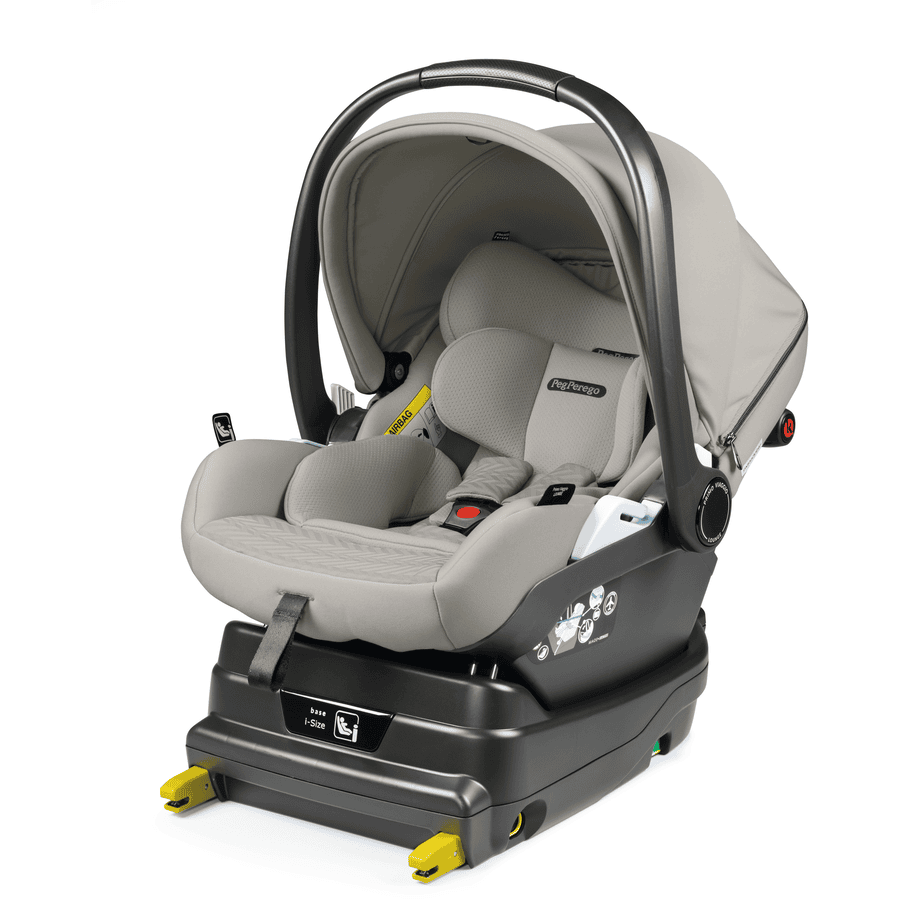 Peg Perego Ovetto reclinabile Primo Viaggio Lounge Moonstone, incl. Base Isofix i-Size nera 