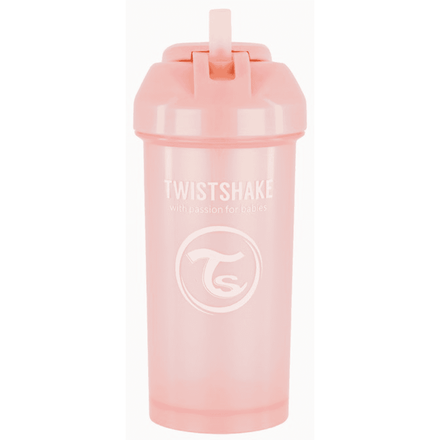 Twist shake  Hrneček s brčkem od 12 měsíců 360 ml, Pearl Pink