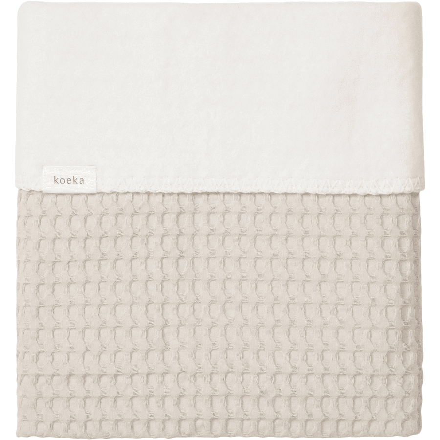 KOEKA Plaid enfant Amsterdam coton polaire sand 100x150 cm