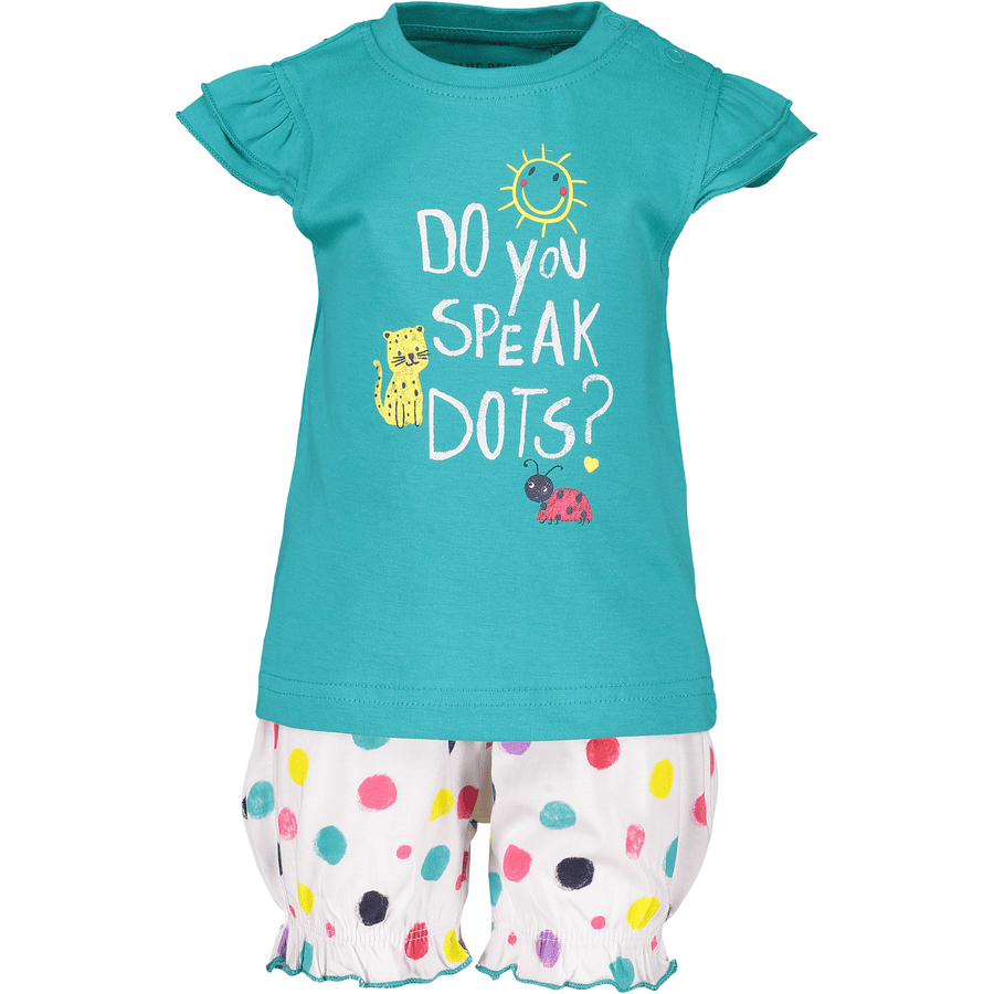 BLUE SEVEN  Girls Lot de 2 T-shirt + Shorts lagon