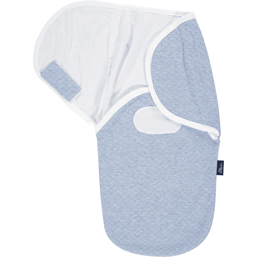 Alvi® Couverture emmaillotage bébé Harmonie Special Fabric courtepointe aqua