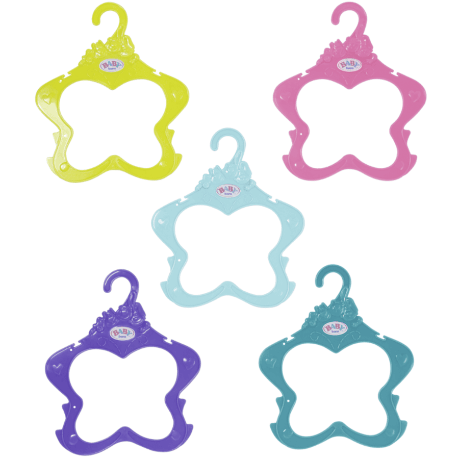 Zapf Creation  BABY born kleerhanger, set van 5 43 cm