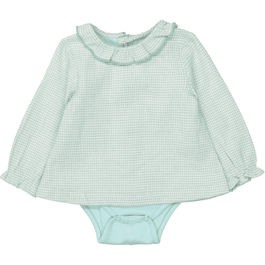 STACCATO Bluse+Body pale mint kariert