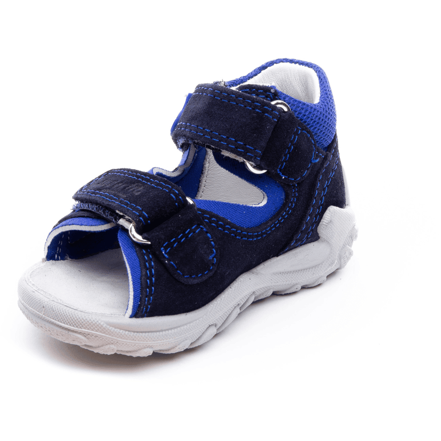 superfit Sandales enfant scratch Flow bleu, largeur moyenne