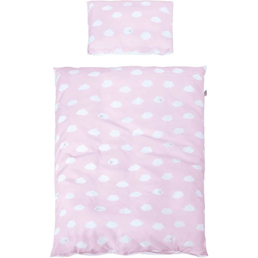 roba Beddengoed 2-delig Kleine Wolk roze 100 x 135 cm